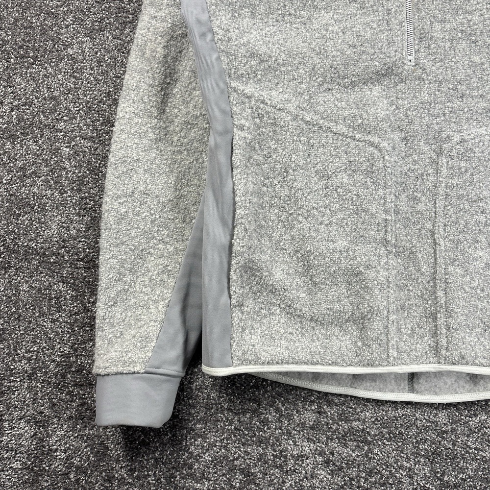 Lululemon Tundra Trek 1/2 Zip Pullover Jacket Men's Medium Sherpa Wool Grey - Picture 5 of 12
